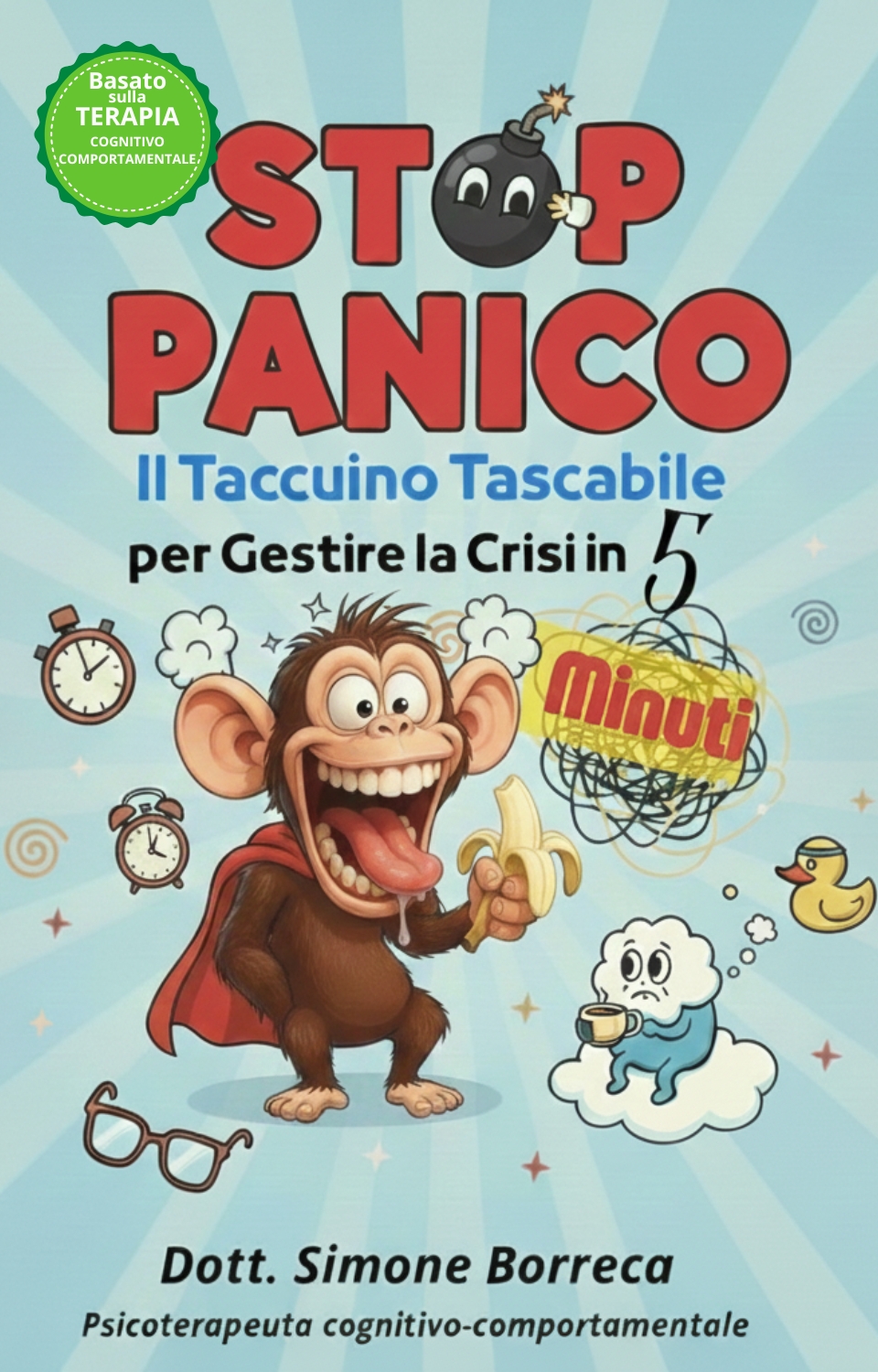 Il nuovo workbook "STOP PANICO!" del Dott. Simone Borreca per superare l'ansia a Civitavecchia, Santa Marinella e Ladispoli.