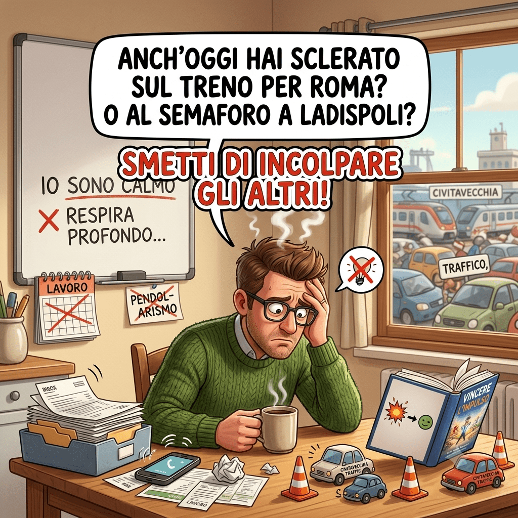 Professionista stressato che applica l'esercizio di decompressione emotiva per il burnout da lavoro - Dott Simone Borreca Psicologo Santa Marinella Civitavecchia